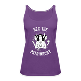 Hex the Patriarchy Women’s Premium Tank Top - purple