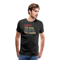 Poppy the Man the Myth the Legend Men's Premium T-Shirt - black
