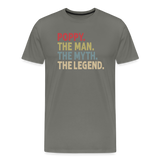 Poppy the Man the Myth the Legend Men's Premium T-Shirt - asphalt gray