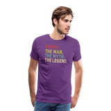 Poppy the Man the Myth the Legend Men's Premium T-Shirt - purple