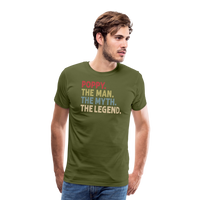 Poppy the Man the Myth the Legend Men's Premium T-Shirt - olive green