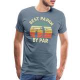 Best Papaw By Par Men's Premium T-Shirt - steel blue