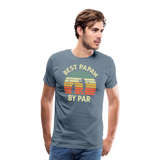 Best Papaw By Par Men's Premium T-Shirt - steel blue