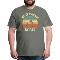 Best Papaw By Par Men's Premium T-Shirt - asphalt gray