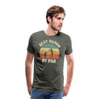 Best Papaw By Par Men's Premium T-Shirt - asphalt gray