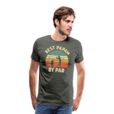 Best Papaw By Par Men's Premium T-Shirt - asphalt gray