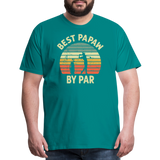 Best Papaw By Par Men's Premium T-Shirt - teal