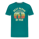 Best Papaw By Par Men's Premium T-Shirt - teal