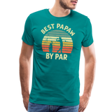 Best Papaw By Par Men's Premium T-Shirt - teal