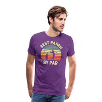 Best Papaw By Par Men's Premium T-Shirt - purple