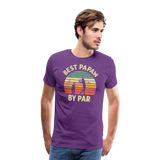 Best Papaw By Par Men's Premium T-Shirt - purple