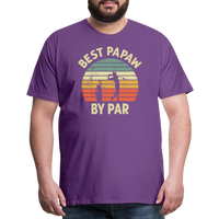 Best Papaw By Par Men's Premium T-Shirt - purple