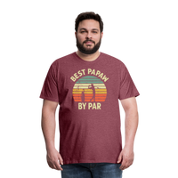 Best Papaw By Par Men's Premium T-Shirt - heather burgundy