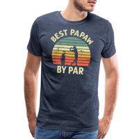 Best Papaw By Par Men's Premium T-Shirt - heather blue