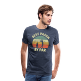 Best Papaw By Par Men's Premium T-Shirt - heather blue