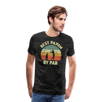 Best Papaw By Par Men's Premium T-Shirt - charcoal grey