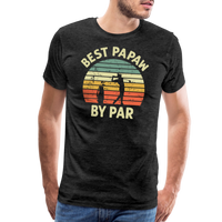 Best Papaw By Par Men's Premium T-Shirt - charcoal grey