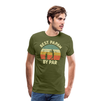 Best Papaw By Par Men's Premium T-Shirt - olive green