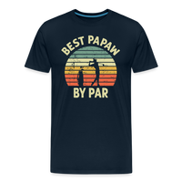 Best Papaw By Par Men's Premium T-Shirt - deep navy