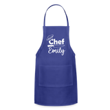 Chef Emily Adjustable Apron - royal blue