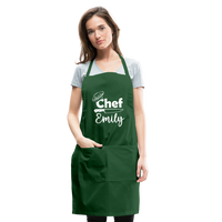 Chef Emily Adjustable Apron - forest green