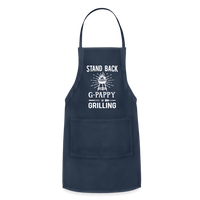 Stand Back G-Pappy Is Grilling Adjustable Apron - navy