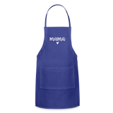 Mama Adjustable Apron - royal blue