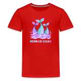 Mermaid Squad Kids' Premium T-Shirt - red