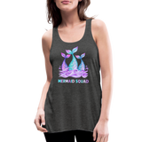 Mermaid Squad Women's Flowy Tank Top by Bella - deep heather