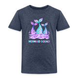 Mermaid Squad Toddler Premium T-Shirt - heather blue