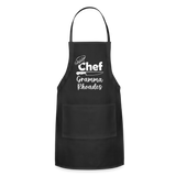 Chef Grandma Rhoades Adjustable Apron - black