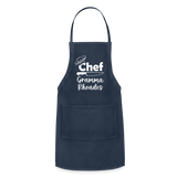 Chef Grandma Rhoades Adjustable Apron - navy