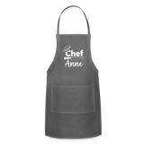 Chef Anne Adjustable Apron - charcoal