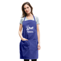 Chef Anne Adjustable Apron - royal blue