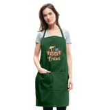 Enisa Floral Hair Stylist Adjustable Apron - forest green