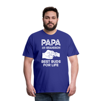 Papa and Grandson Best Buds for Life Men's Premium T-Shirt - royal blue