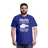Papa and Grandson Best Buds for Life Men's Premium T-Shirt - royal blue