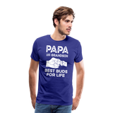 Papa and Grandson Best Buds for Life Men's Premium T-Shirt - royal blue