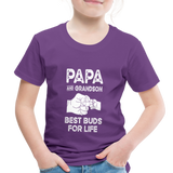 Papa and Grandson Best Buds for Life Toddler Premium T-Shirt - purple