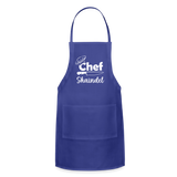 Chef Shaindel Adjustable Apron - royal blue