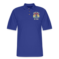 Best Dad By Par Disc Golf Men's Pique Polo Shirt - royal blue