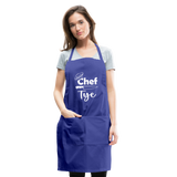 Chef Tye Adjustable Apron - royal blue