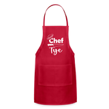 Chef Tye Adjustable Apron - red