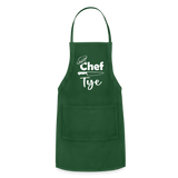 Chef Tye Adjustable Apron - forest green
