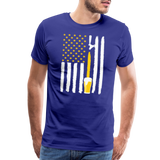 American Flag Beer Men's Premium T-Shirt - royal blue
