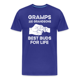 Gramps and Grandsons Best Buds for Life Men's Premium T-Shirt - royal blue