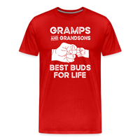 Gramps and Grandsons Best Buds for Life Men's Premium T-Shirt - red