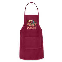 Maddox Hair Stylist Adjustable Apron - burgundy