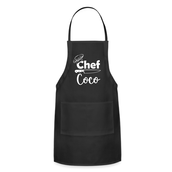 Chef Coco Adjustable Apron - black