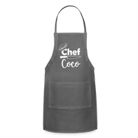 Chef Coco Adjustable Apron - charcoal